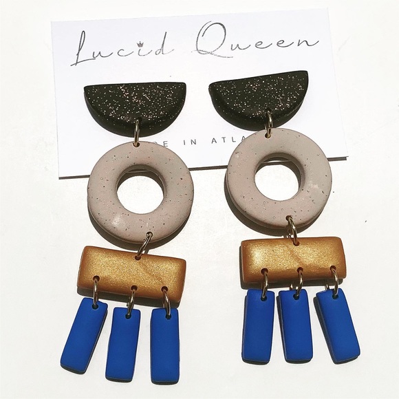 Color Block earrings - Picture 1 of 3